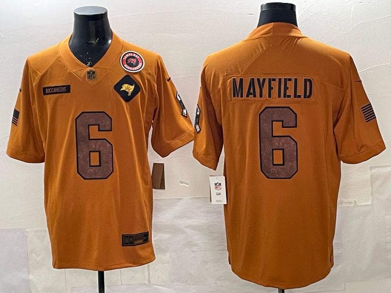 Men 2025 Nike Tampa Bay Buccaneers #6 Mayfield orange Limited NFL Jersey  01->tampa bay buccaneers->NFL Jersey